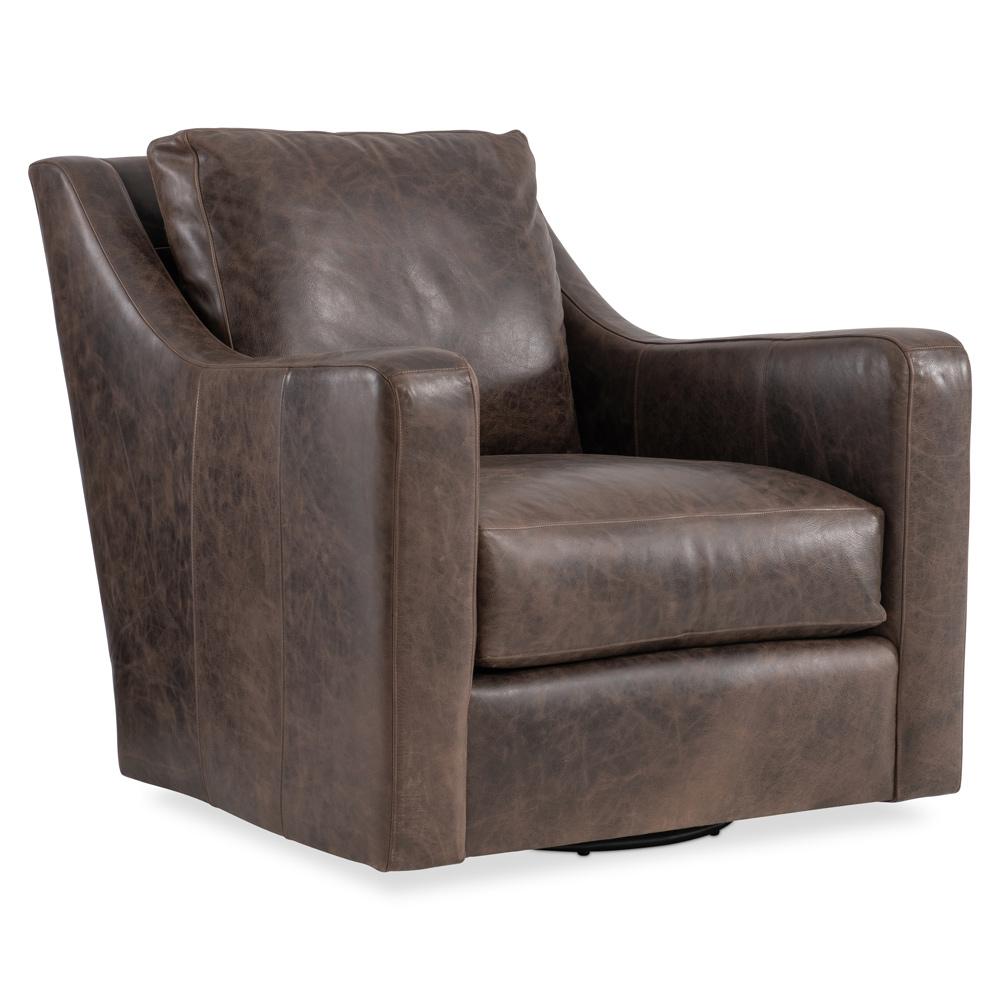 Bernhardt - Ventura Leather Swivel Chair - 352SLO veiw 1