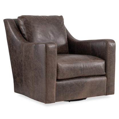 Bernhardt - Ventura Leather Swivel Chair - 352SLO veiw 1