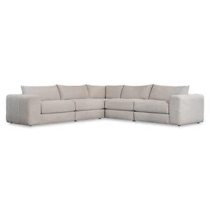Bernhardt - Vista 5-Piece Fabric Sectional in Beige - K2251 view 4