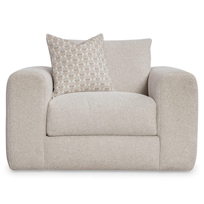 Bernhardt - Vista Fabric Swivel Chair in Beige - P4002SA view 2