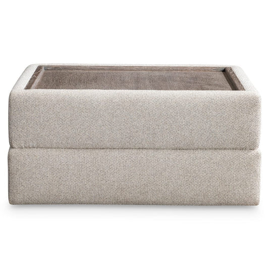 Bernhardt - Vista Fabric Tray Ottoman in Beige - P4000A view 2