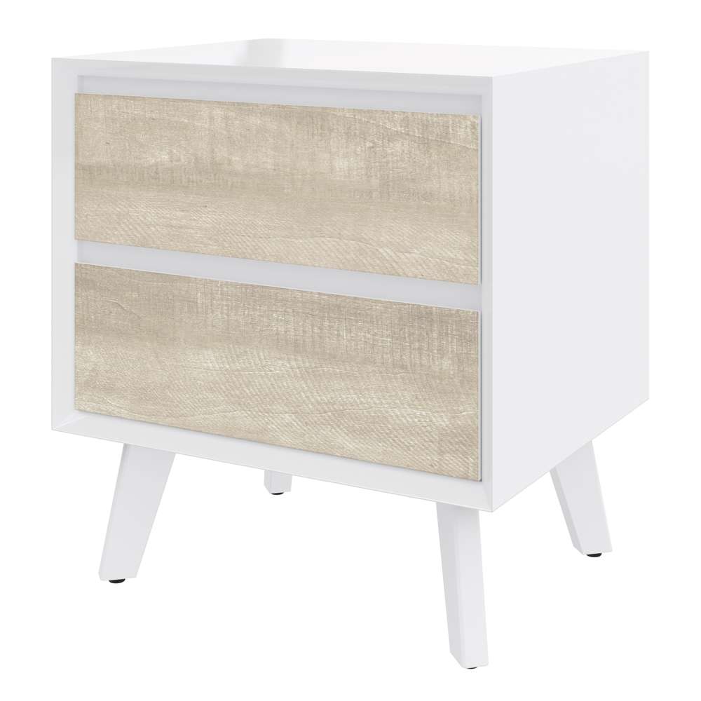 Bestar - Adara 19W End Table in Uv White &Amp; Mountain Ash Grey - 118240-000001 veiw 1