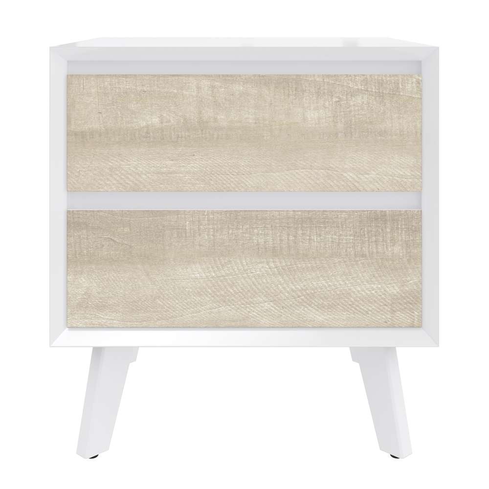 Bestar - Adara 19W End Table in Uv White &Amp; Mountain Ash Grey - 118240-000001 veiw 2
