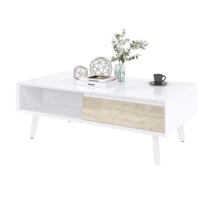 Bestar - Adara 48W Coffee Table in Uv White &Amp; Mountain Ash Grey - 118160-000001 veiw 6