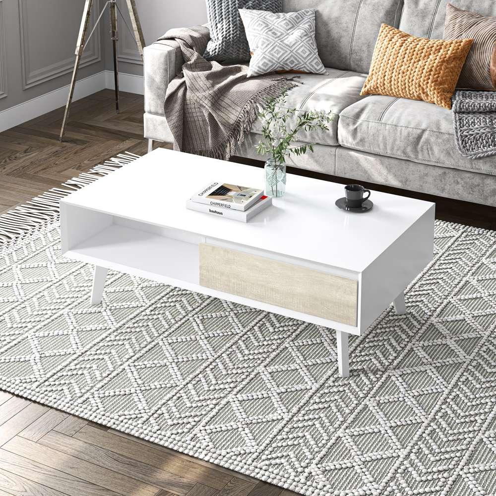 Bestar - Adara 48W Coffee Table in Uv White &Amp; Mountain Ash Grey - 118160-000001 veiw 7