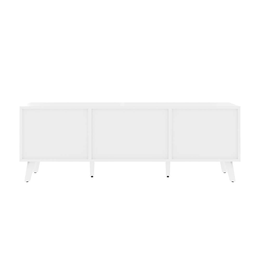 Bestar - Adara 63W Tv Stand For 55 Inch Tv in Uv White &Amp; Mountain Ash Grey - 118200-000001 veiw 4