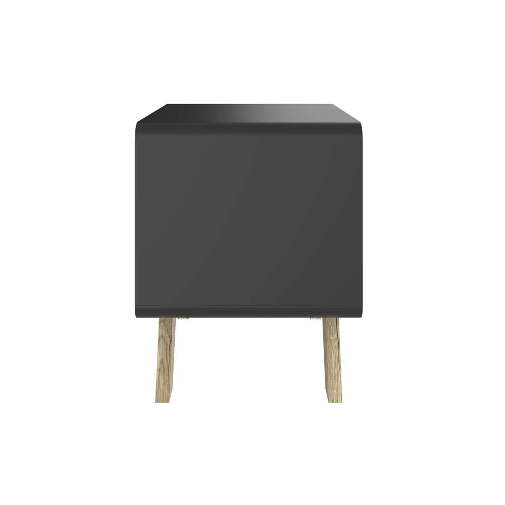 Bestar - Alhena 20W End Table in Uv Black &Amp; Sandy Brown Oak - 119240-000133 veiw 3