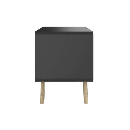 Bestar - Alhena 20W End Table in Uv Black &Amp; Sandy Brown Oak - 119240-000133 veiw 3