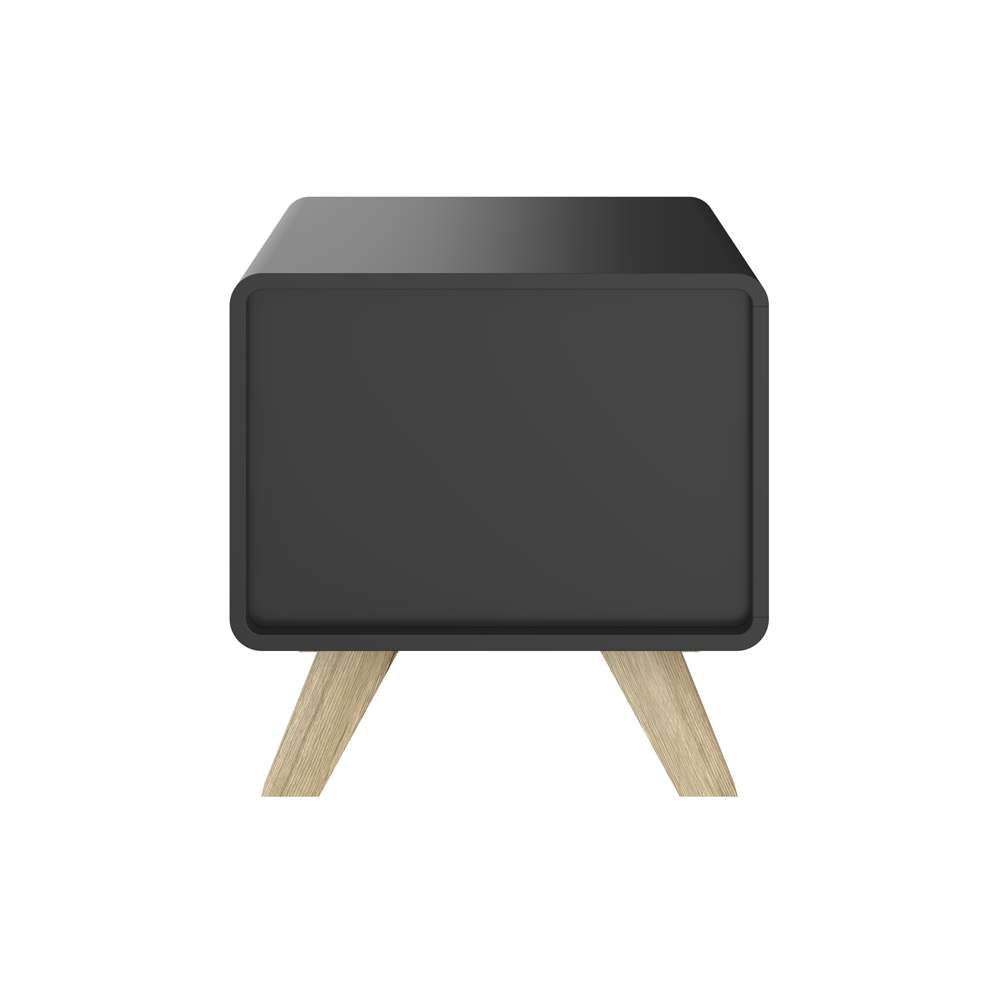 Bestar - Alhena 20W End Table in Uv Black &Amp; Sandy Brown Oak - 119240-000133 veiw 4