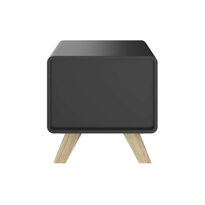 Bestar - Alhena 20W End Table in Uv Black &Amp; Sandy Brown Oak - 119240-000133 veiw 4