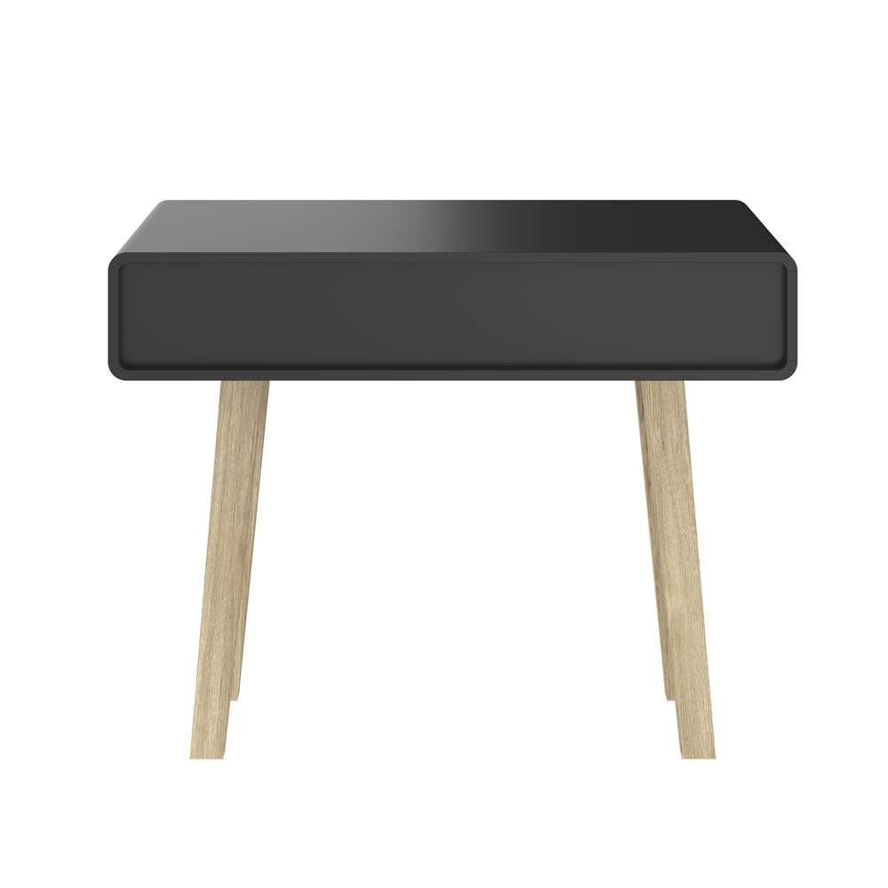Bestar - Alhena 40W Console Table in Uv Black &Amp; Sandy Brown Oak - 119160-000133 veiw 4