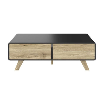Bestar - Alhena 48W Coffee Table in Uv Black &Amp; Sandy Brown Oak - 119161-000133 veiw 2