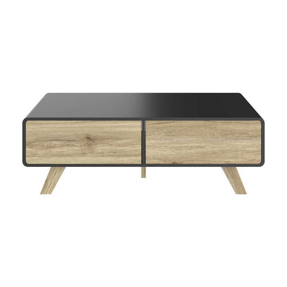 Bestar - Alhena 48W Coffee Table in Uv Black &Amp; Sandy Brown Oak - 119161-000133 veiw 4