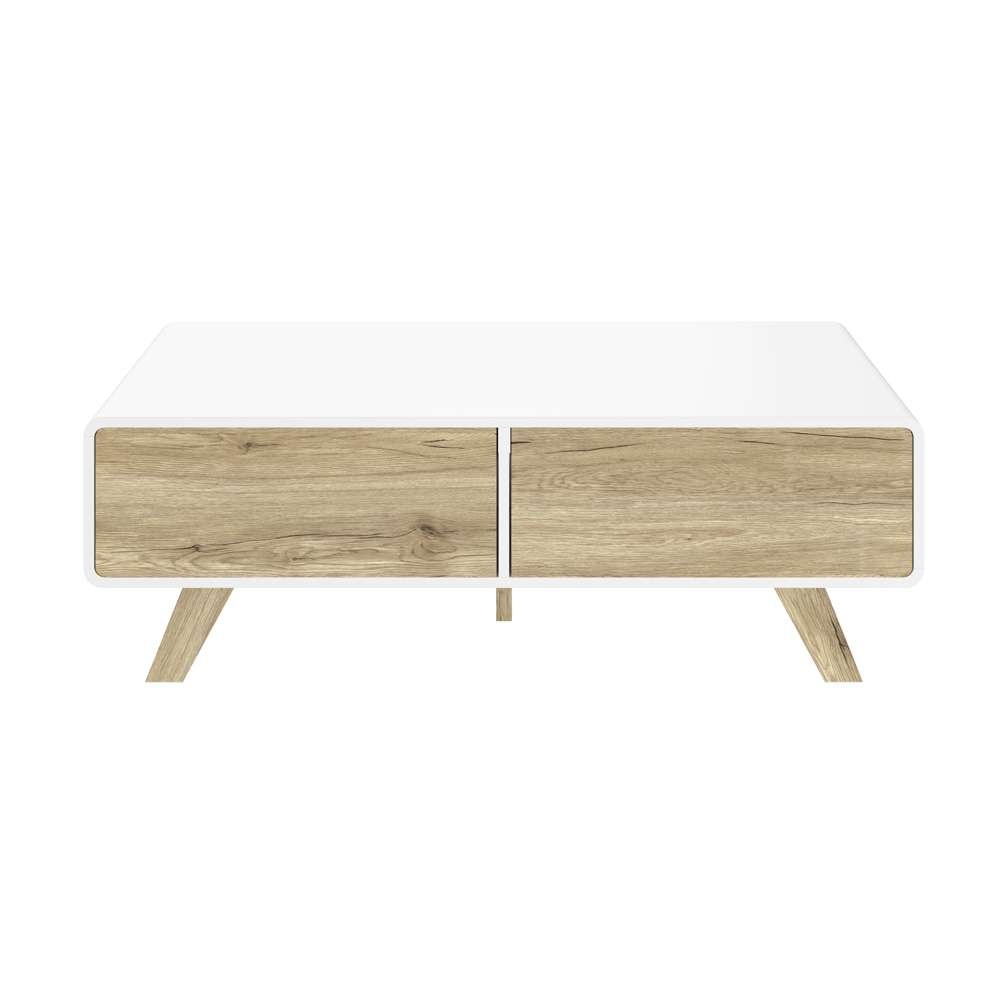 Bestar - Alhena 48W Coffee Table in Uv White &Amp; Sandy Brown Oak - 119161-000001 veiw 2