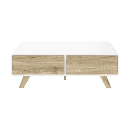 Bestar - Alhena 48W Coffee Table in Uv White &Amp; Sandy Brown Oak - 119161-000001 veiw 2