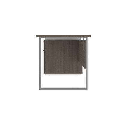 Bestar - Aquarius 66W Desk with Single Pedestal in Bark Grey & White - 114400-000047 veiw 4