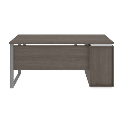 Bestar - Aquarius 66W Desk with Single Pedestal in Bark Grey & White - 114400-000047 veiw 5