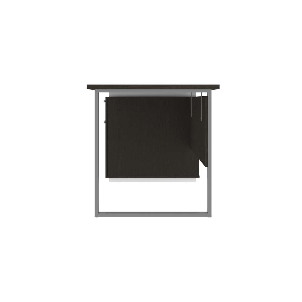 Bestar - Aquarius 66W Desk with Single Pedestal in Deep Grey & White - 114400-000032 veiw 4