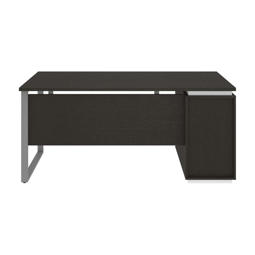 Bestar - Aquarius 66W Desk with Single Pedestal in Deep Grey & White - 114400-000032 veiw 5