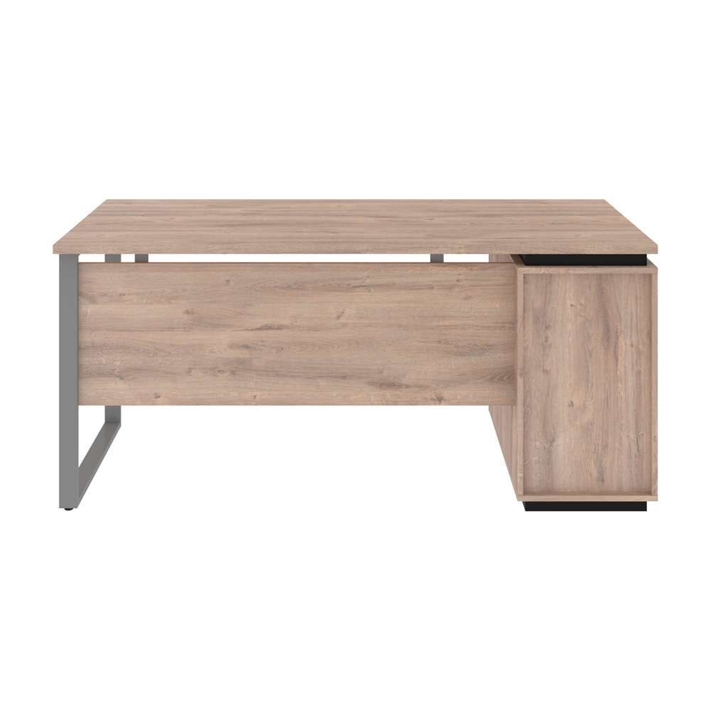 Bestar - Aquarius 66W Desk with Single Pedestal in Rustic Brown & Graphite - 114400-000009 veiw 5