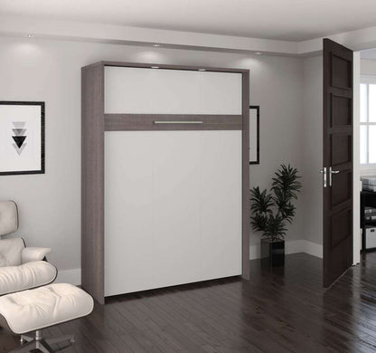 Bestar - Cielo 60W 59W Full Murphy Bed in Bark Grey & White - 80183-47 veiw 4