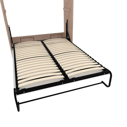 Bestar - Cielo 60W 59W Full Murphy Bed in Rustic Brown & White - 80183-000009 veiw 9