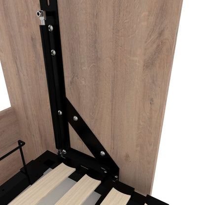 Bestar - Cielo 60W 59W Full Murphy Bed in Rustic Brown & White - 80183-000009 veiw 10