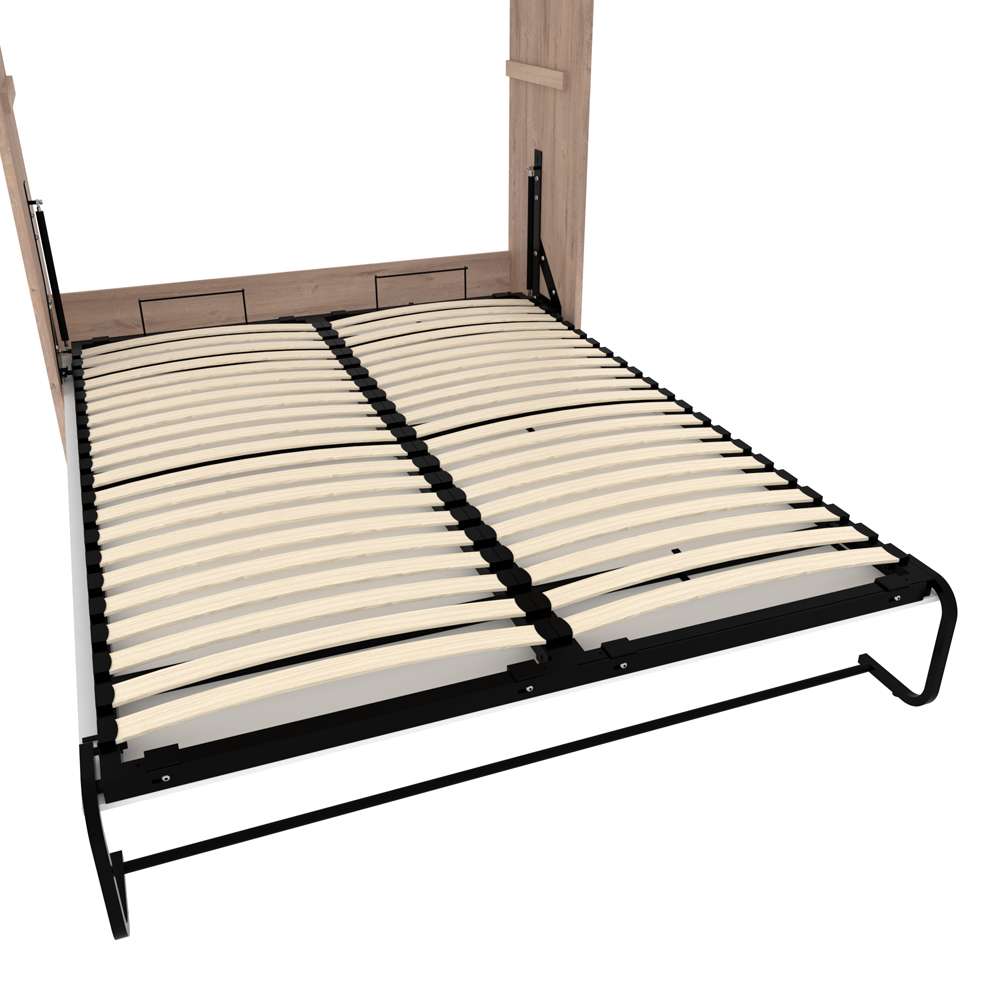 Bestar - Cielo 66W 65W Queen Murphy Bed in Rustic Brown & White - 80184-000009 veiw 9