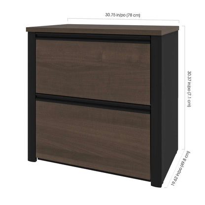 Bestar - Connexion 31W 30 Lateral File Cabinet in Antigua & Black - 93631-000052 veiw 4