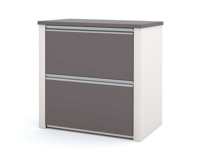 Bestar - Connexion 31W 30 Lateral File Cabinet in Slate & Sandstone - 93631-1159 veiw 1