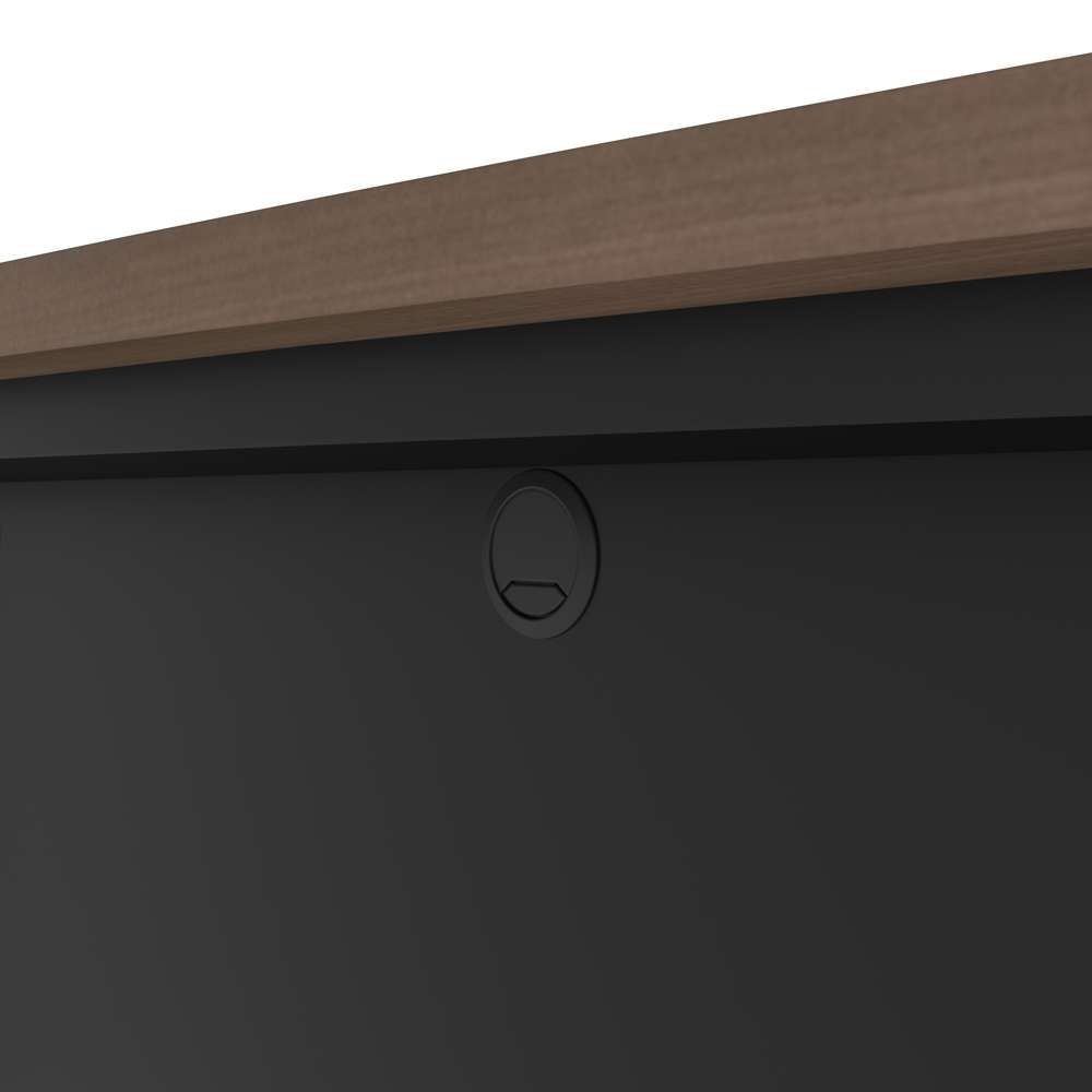 Bestar - Connexion 72W Desk Shell in Antigua & Black - 93400-000052 veiw 7