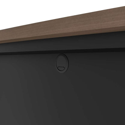 Bestar - Connexion 72W Desk Shell in Antigua & Black - 93400-000052 veiw 7