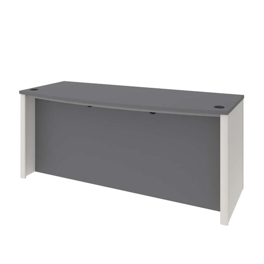 Bestar - Connexion 72W Desk Shell in Slate & Sandstone - 93400-1159 veiw 1