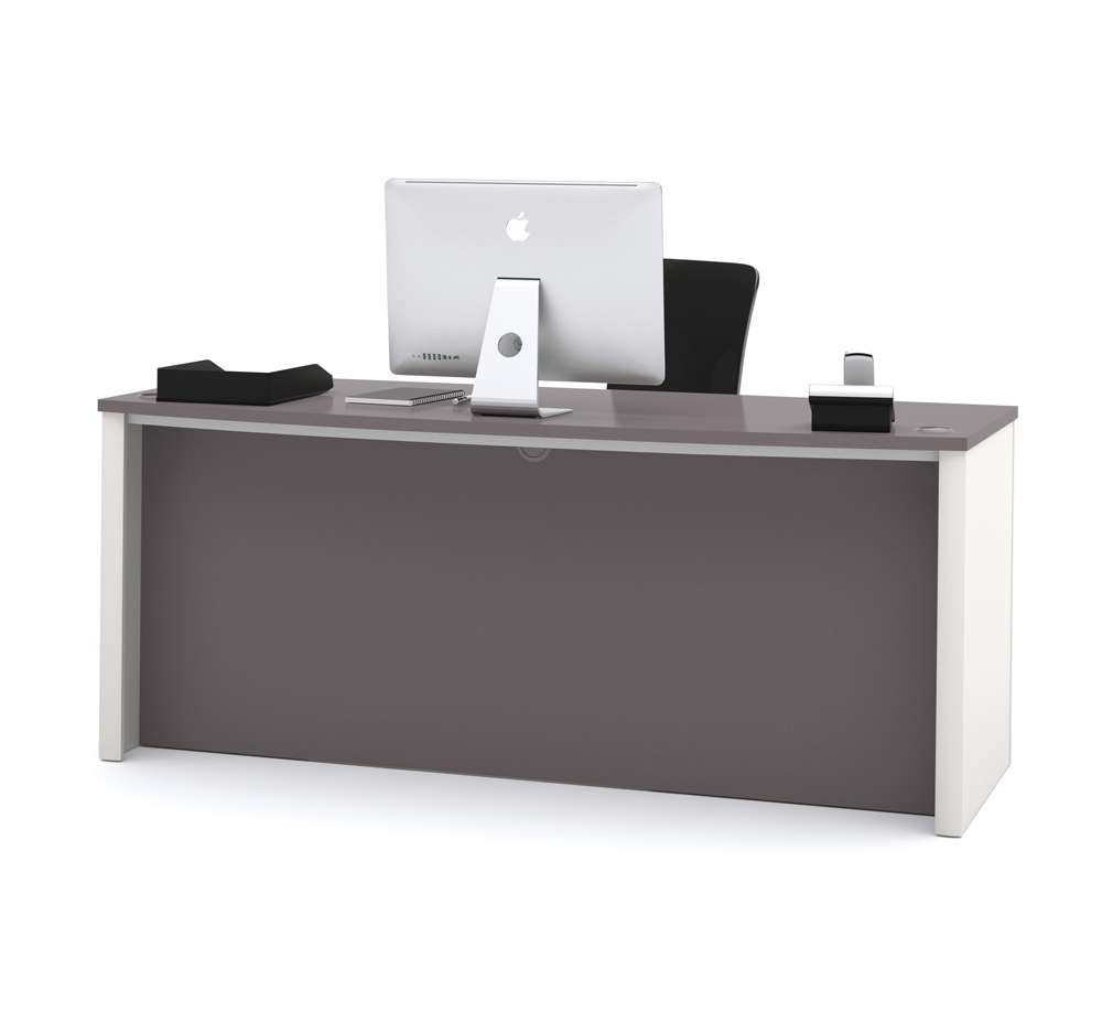 Bestar - Connexion 72W Executive Desk in Slate & Sandstone - 93850-59 veiw 2