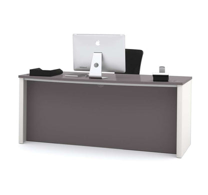Bestar - Connexion 72W Executive Desk in Slate & Sandstone - 93850-59 veiw 2