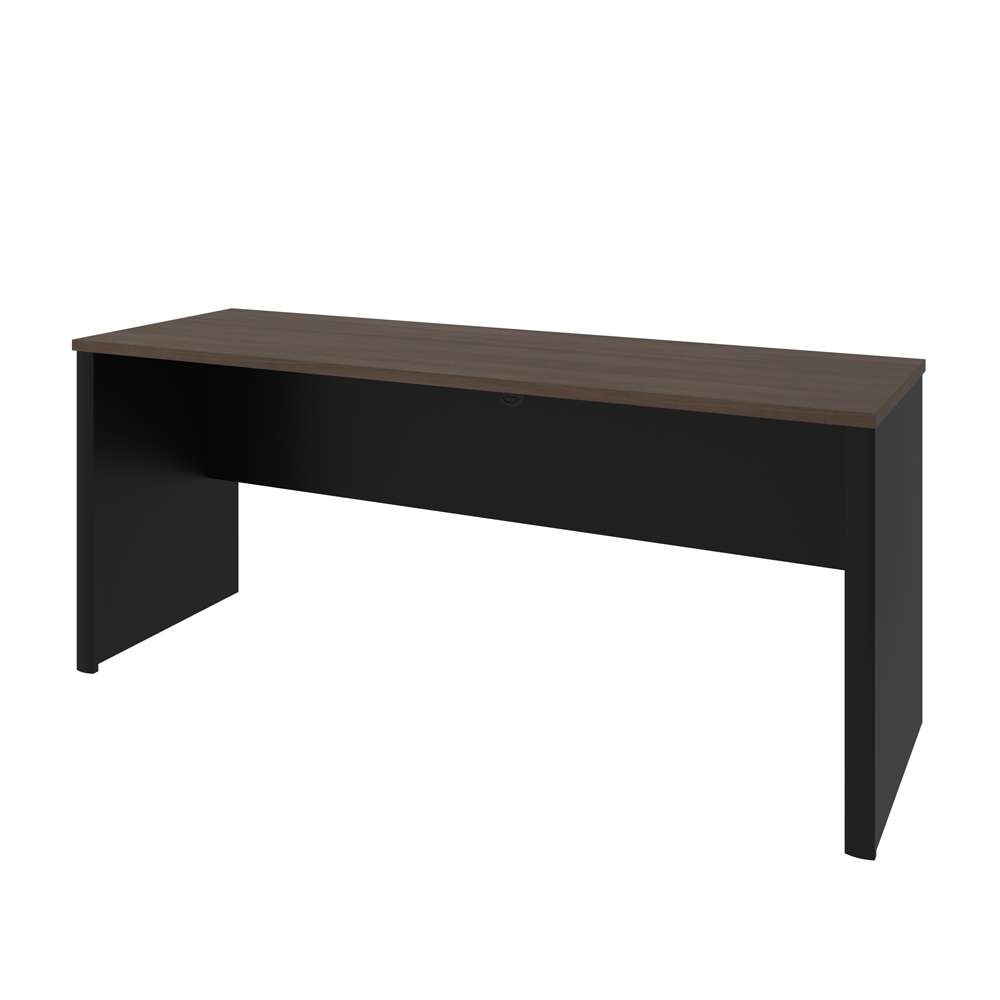 Bestar - Connexion 72W Narrow Desk Shell in Antigua & Black - 93612-000052 veiw 1