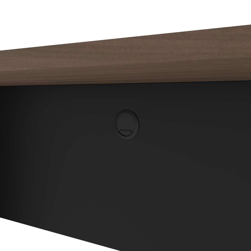 Bestar - Connexion 72W Narrow Desk Shell in Antigua & Black - 93612-000052 veiw 6
