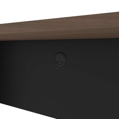 Bestar - Connexion 72W Narrow Desk Shell in Antigua & Black - 93612-000052 veiw 6