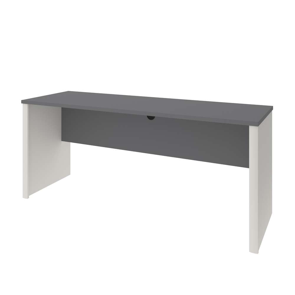 Bestar - Connexion 72W Narrow Desk Shell in Slate & Sandstone - 93612-1159 veiw 1