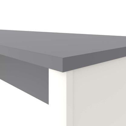 Bestar - Connexion 72W Narrow Desk Shell in Slate & Sandstone - 93612-1159 veiw 7