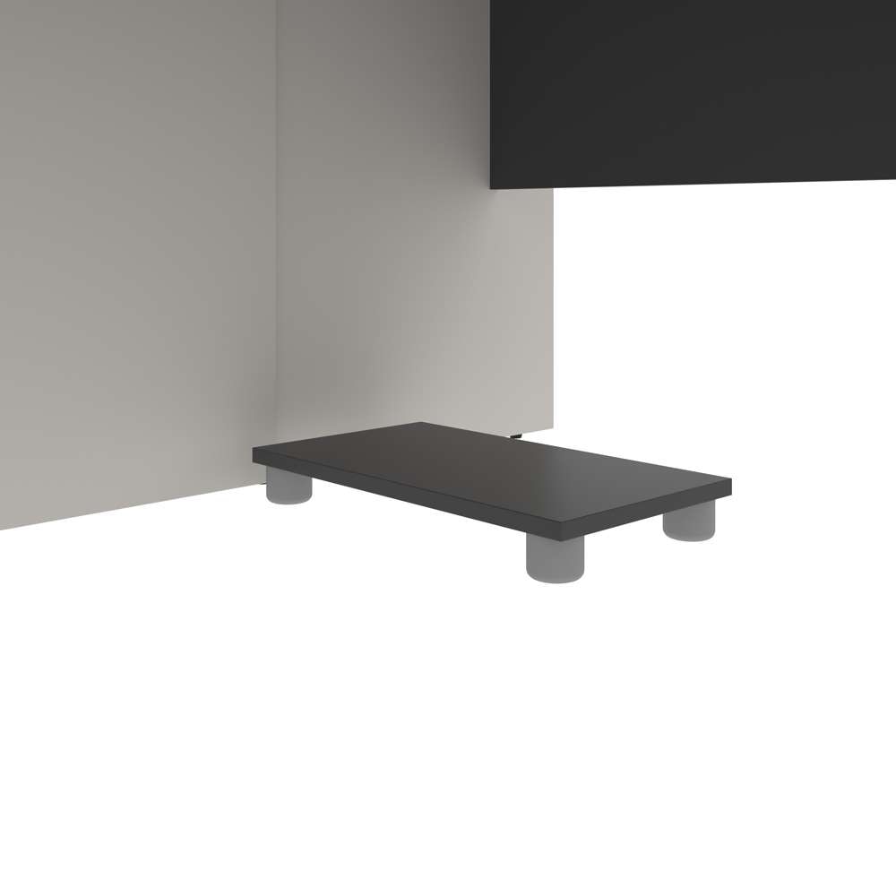 Bestar - Connexion 72W U-Shaped Executive Desk with Lateral File Cabinet in Slate & Sandstone - 93865-59 veiw 11