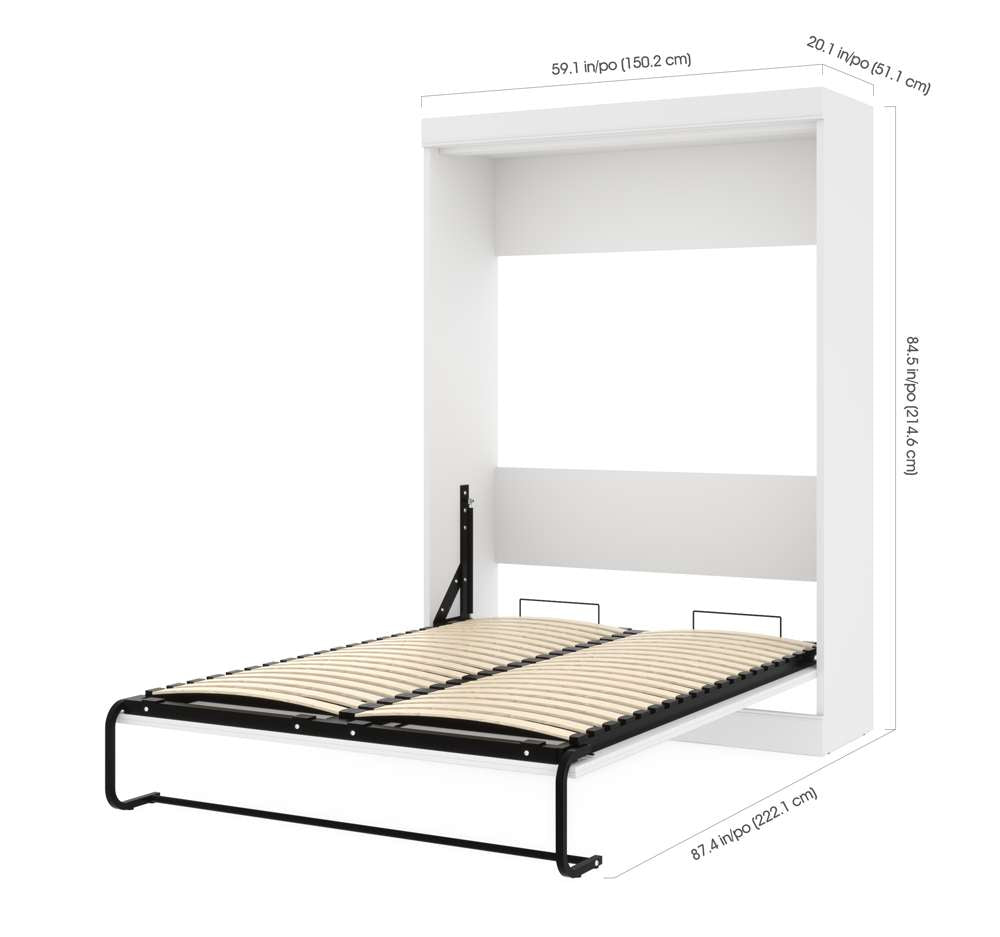 Bestar - Edge 60W Full Murphy Bed in White - 70183-17 veiw 7