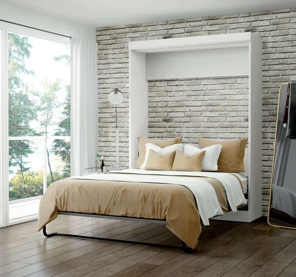 Bestar - Edge 65W Queen Murphy Bed in White - 70184-17 veiw 3