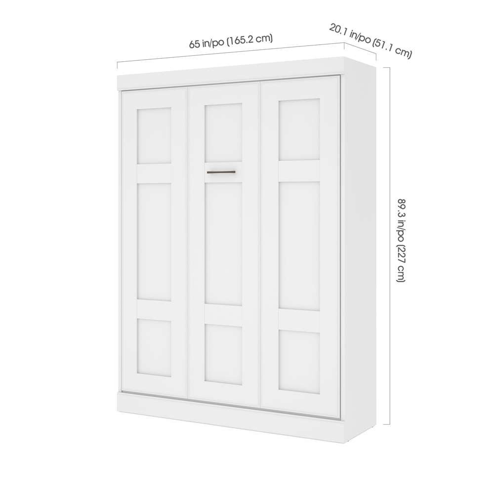 Bestar - Edge 65W Queen Murphy Bed in White - 70184-17 veiw 5