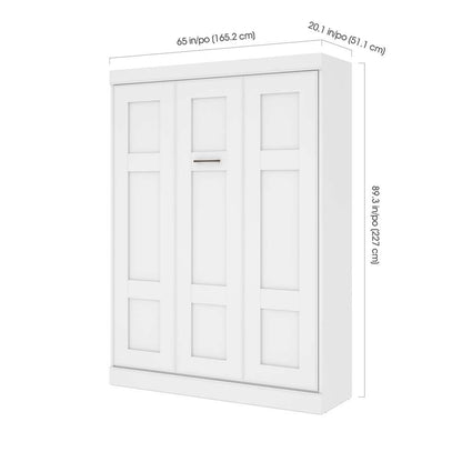 Bestar - Edge 65W Queen Murphy Bed in White - 70184-17 veiw 5