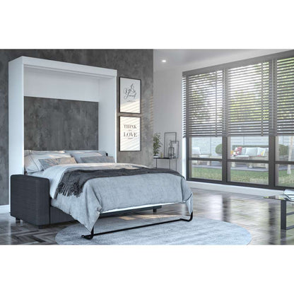 Bestar - Edge Full Murphy Bed with Sofa (73W) in White - 70720-000017 veiw 4