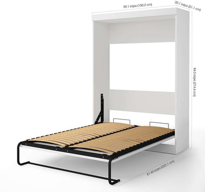 Bestar - Edge Full Murphy Bed with Sofa (73W) in White - 70720-000017 veiw 5