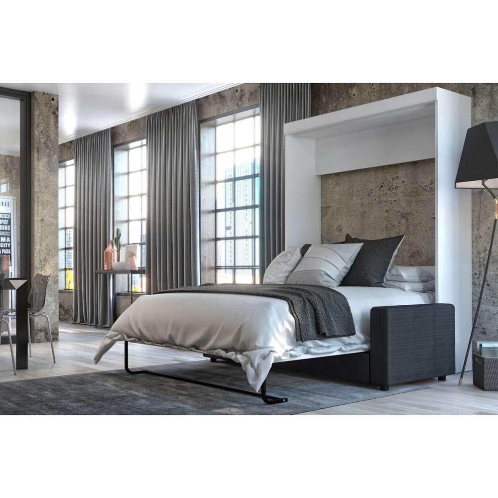Bestar - Edge Queen Murphy Bed with Sofa (78W) in White - 70721-000017 veiw 4