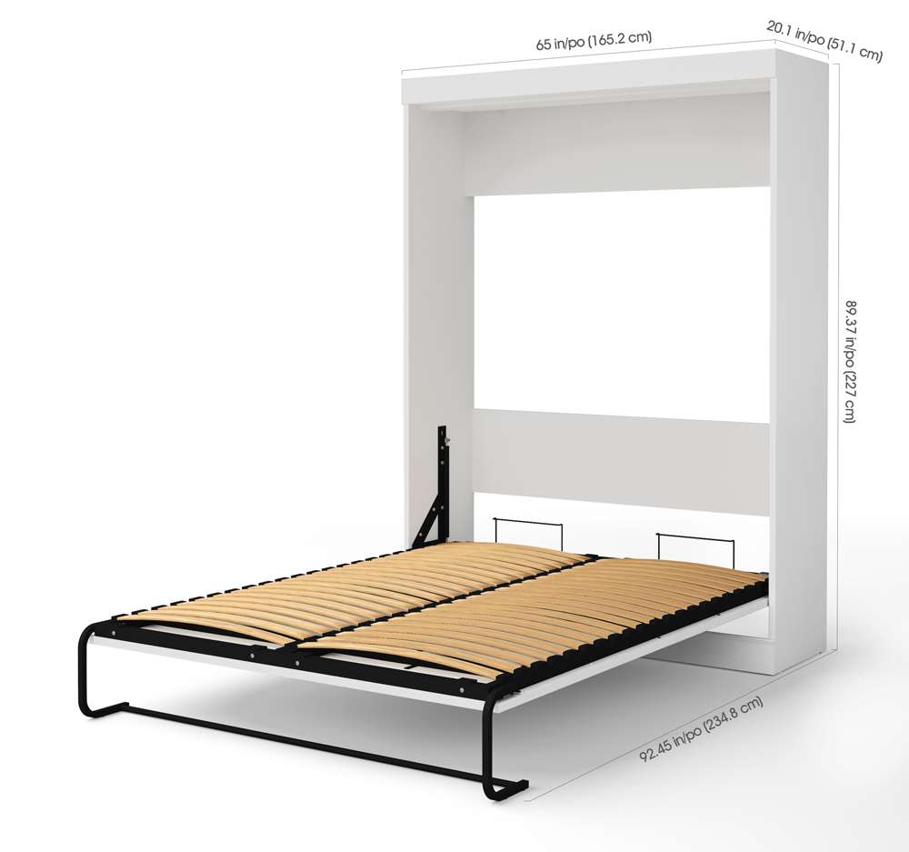 Bestar - Edge Queen Murphy Bed with Sofa (78W) in White - 70721-000017 veiw 5