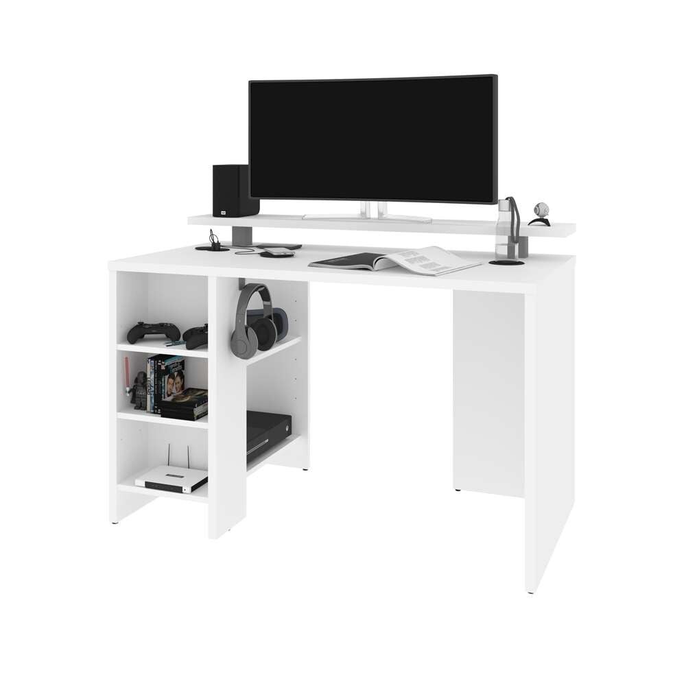 Bestar - Electra 48W Gaming Desk in White - 169400-000017 veiw 2